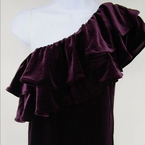 NWT Misa Women’s One Shoulder Ruffle Top - Medium